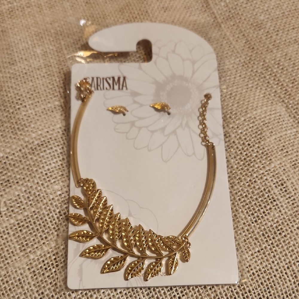 🔥3 For 10🔥 Carisma Gold Leaf Hair Accessory Set